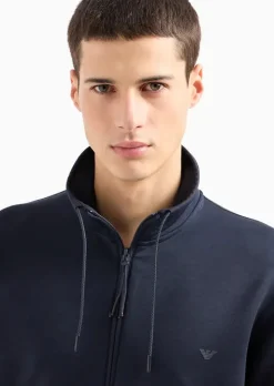 Online Felpa Full Zip in Double Jersey / Uomo Felpe