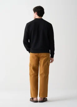 Hot Felpa Girocollo con Logo / Uomo Felpe
