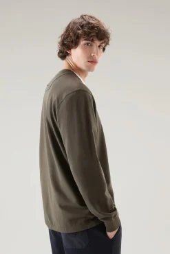 Online Felpa Girocollo in Cotone / Uomo Felpe