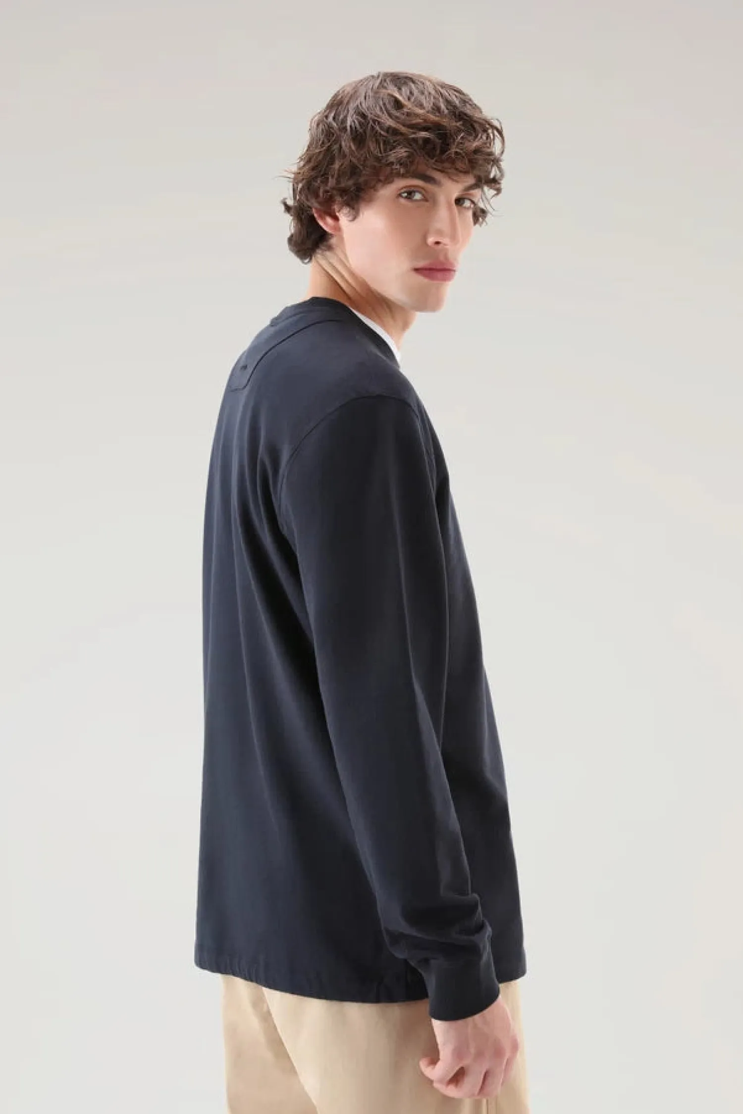 Hot Felpa Girocollo in Cotone / Uomo Felpe