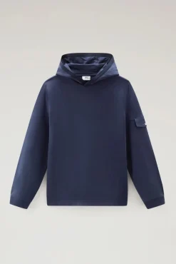 Clearance Felpa in Puro Cotone con Cappuccio / Uomo Felpe