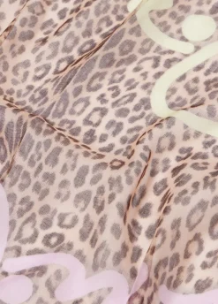 Foulard con Stampa Animalier / Donna Sciarpe