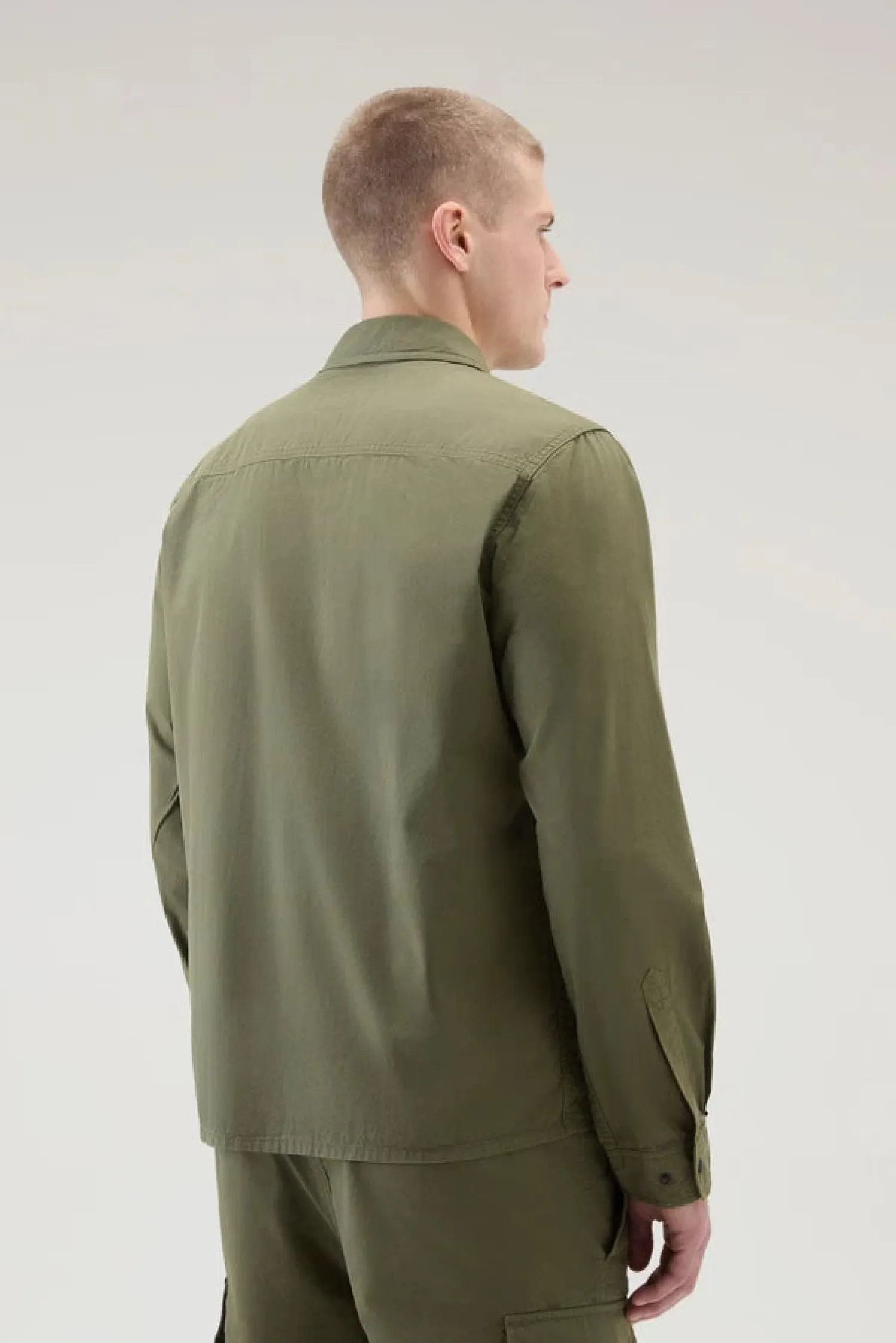 Outlet Giacca a Camicia in Puro Cotone / Uomo Camicie