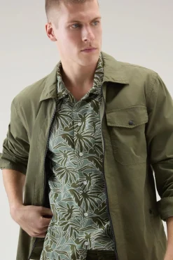 Outlet Giacca a Camicia in Puro Cotone / Uomo Camicie