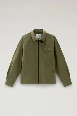 Outlet Giacca a Camicia in Puro Cotone / Uomo Camicie