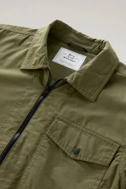 Outlet Giacca a Camicia in Puro Cotone / Uomo Camicie