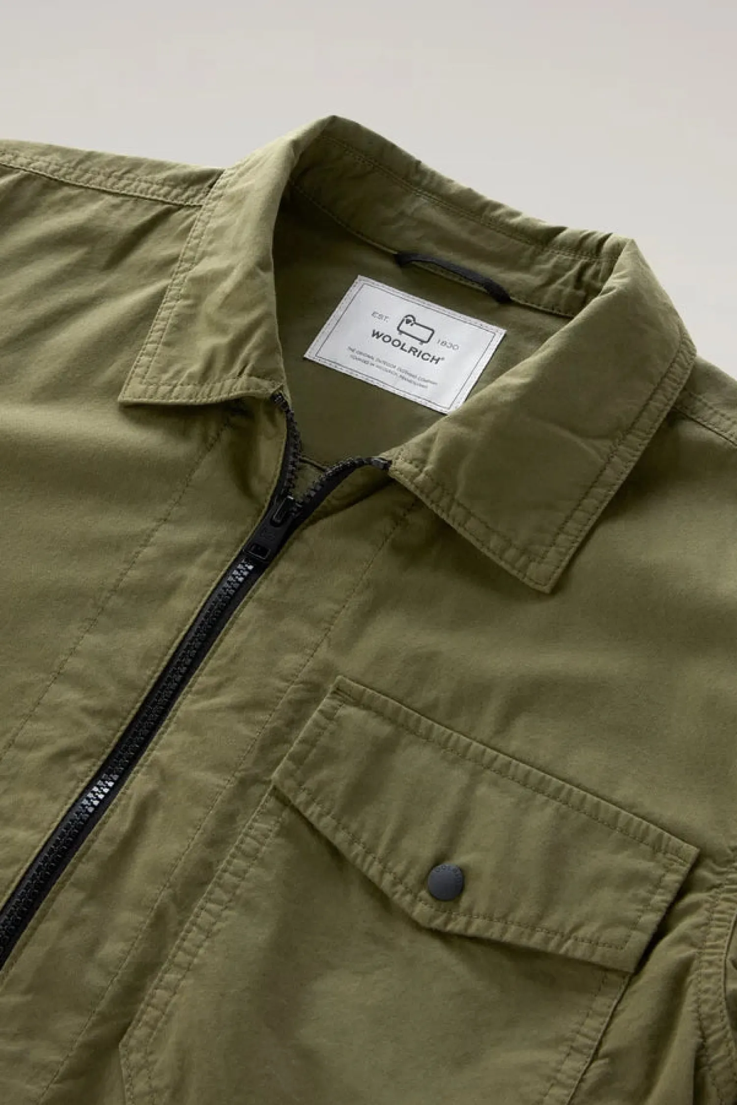 Outlet Giacca a Camicia in Puro Cotone / Uomo Camicie