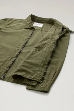Outlet Giacca a Camicia in Puro Cotone / Uomo Camicie