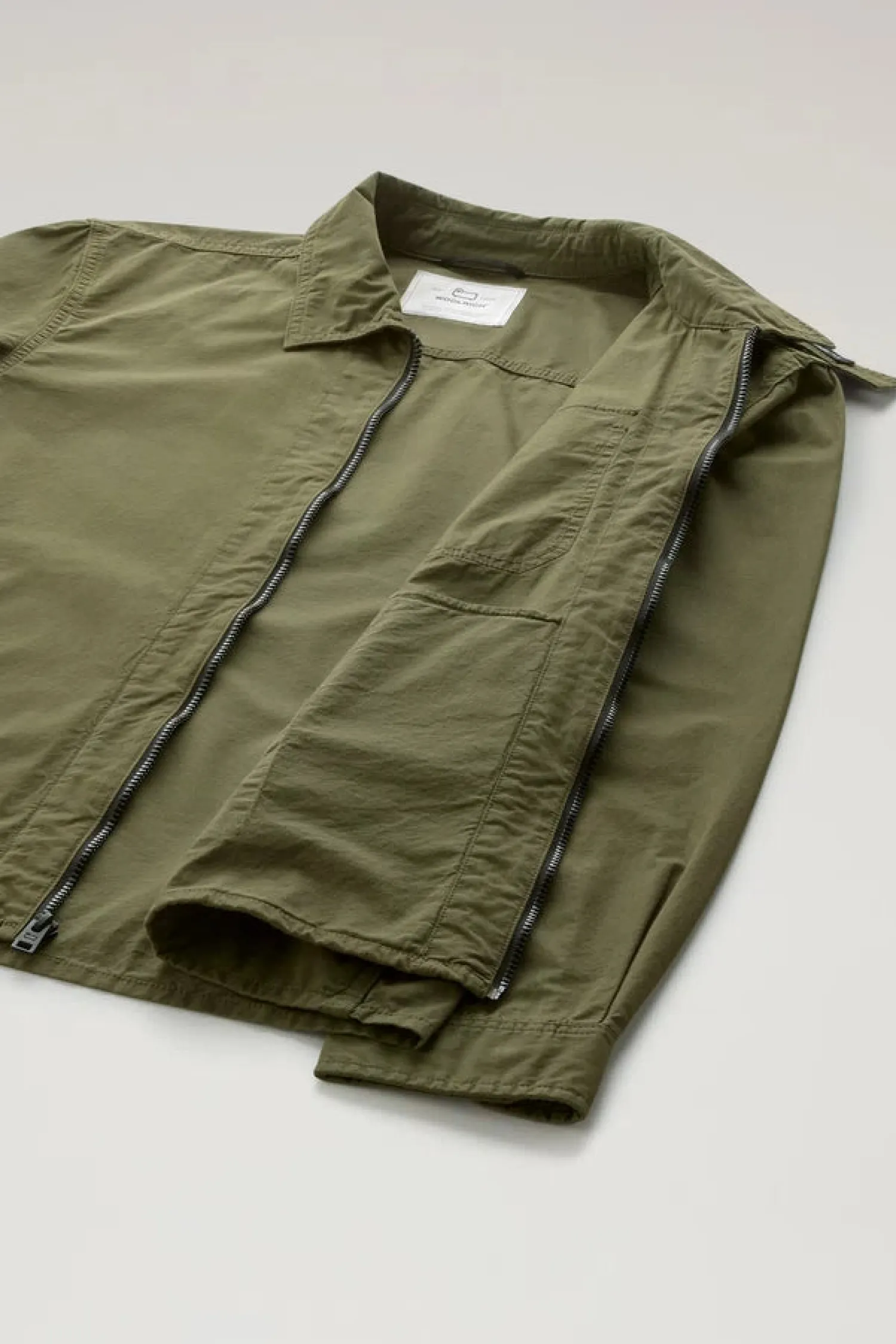 Outlet Giacca a Camicia in Puro Cotone / Uomo Camicie