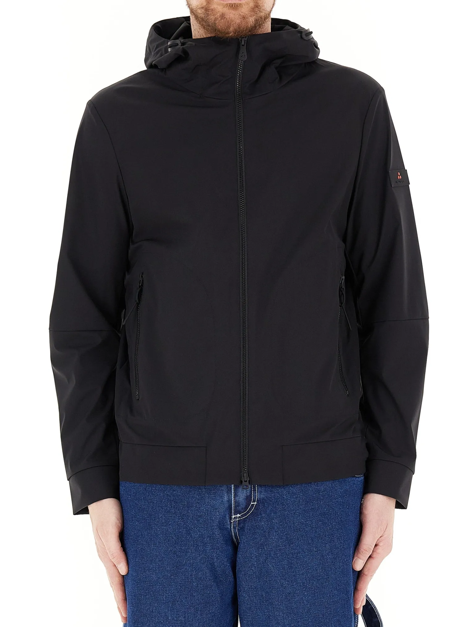 Discount Giacca a Vento Corta con Cappuccio / Uomo Giubbotti