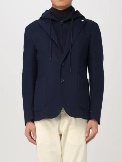 Outlet Giacca Cappuccio in Piquet di Jersey / Uomo Giacche