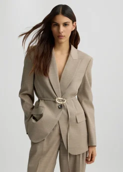 New Giacca con Cintura / Donna Giacche