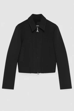 New Giacca Cropped con Zip / Donna Giubbini