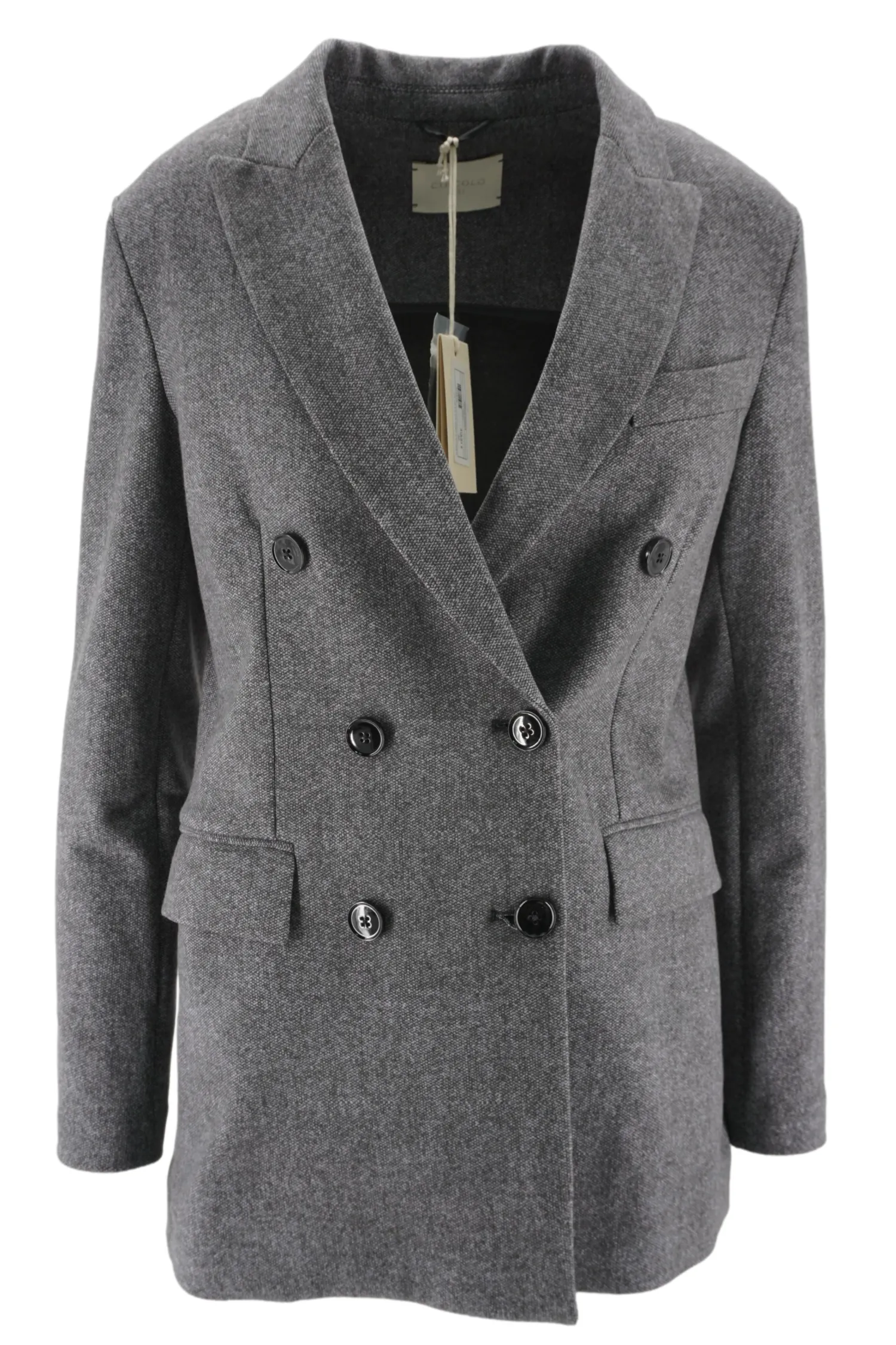 Clearance Giacca Doppiopetto in Jersey / Donna Giacche