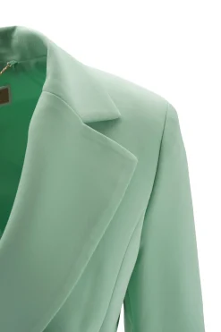 Clearance Giacca Elegante con Fibbia in Metallo / Verde Donna Giacche