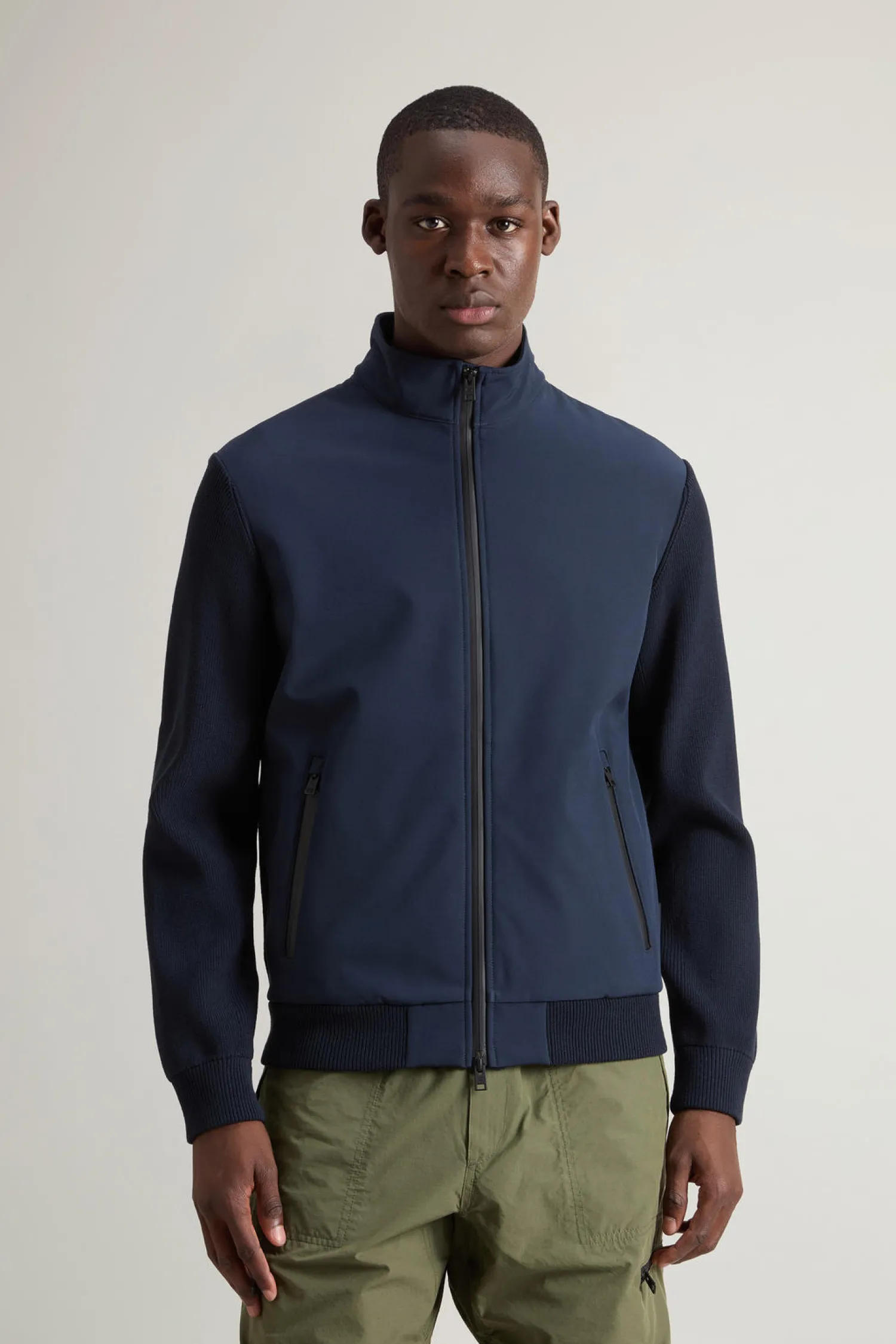 New Giacca Hybrid in Tech Softshell / Uomo Giubbotti