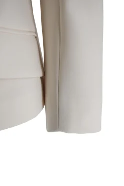Online Giacca in Cady con Cintura / Bianco Donna Giacche