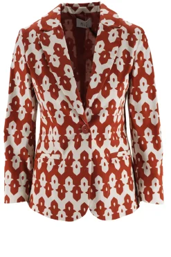 Giacca in Cotone con Fantasia / Bordeaux Donna Giacche