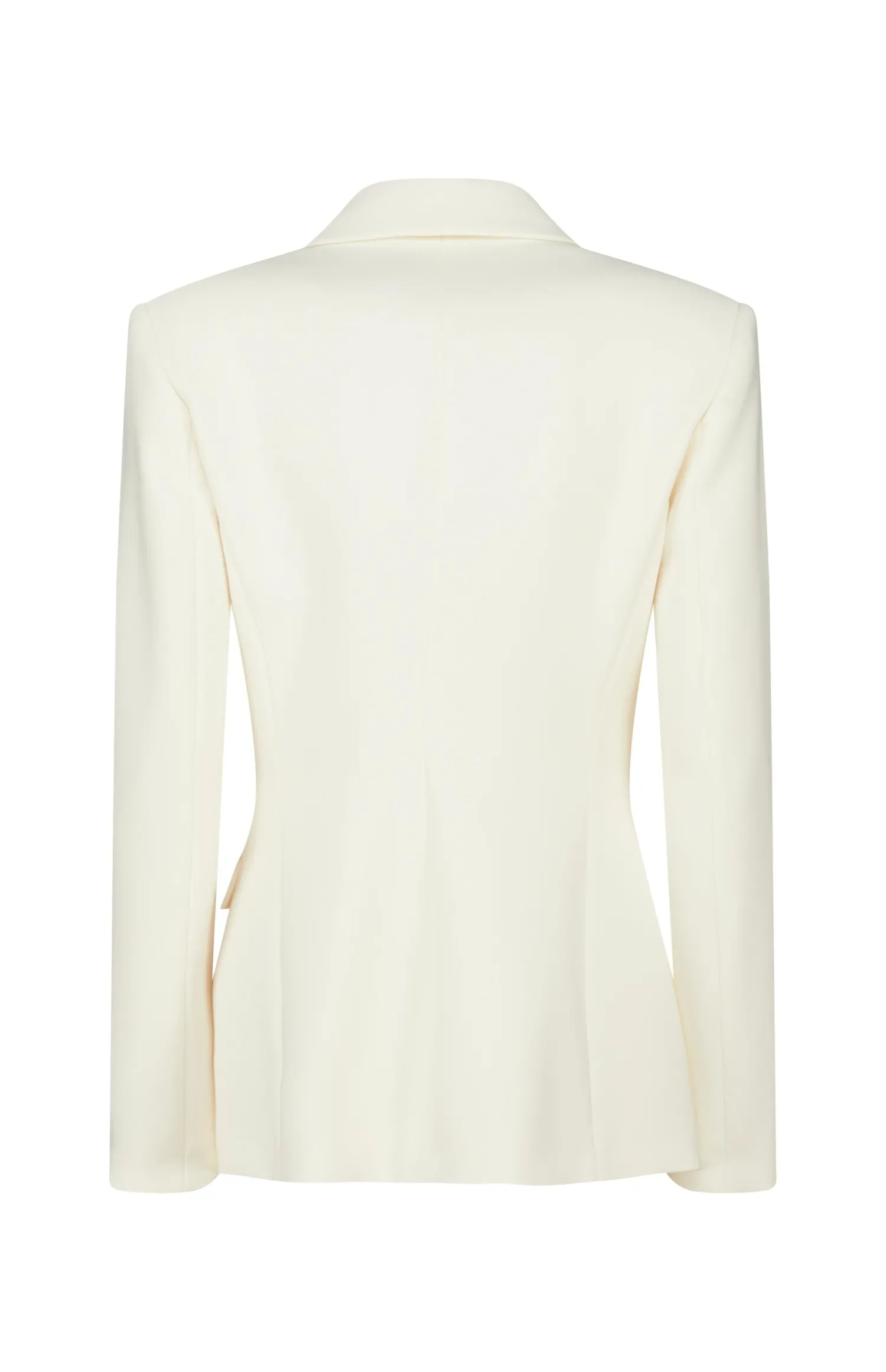 Clearance Giacca in Crepe con Bottone Gioiello / Donna Giacche
