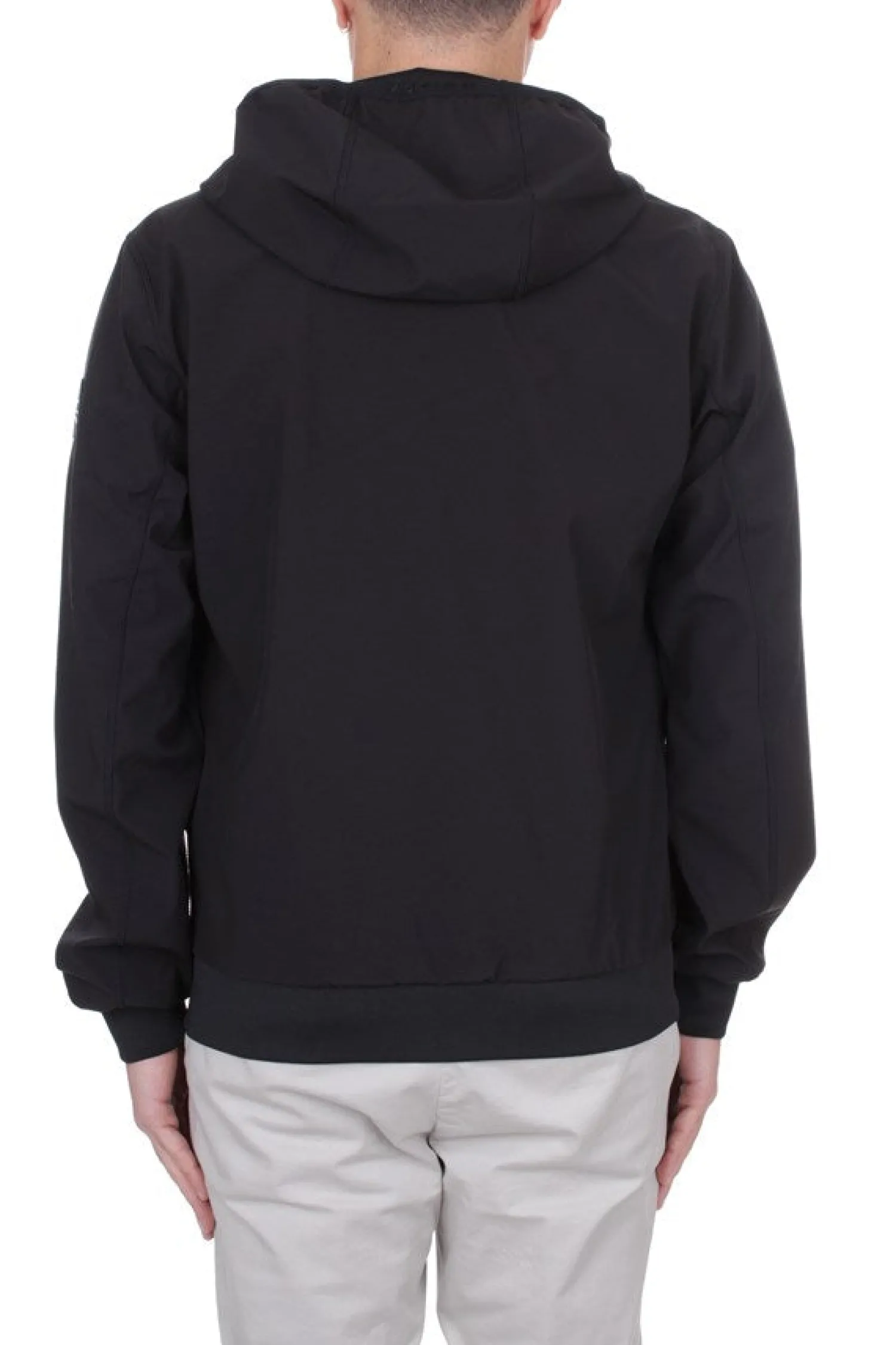 Giacca in Felpa in Softshell con Cappuccio / Uomo Giubbotti
