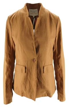 Outlet Giacca Lunga in Misto Lino / Donna Giacche