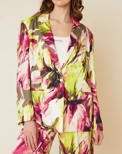 Online Giacca Monopetto con Fantasia / Donna Giacche