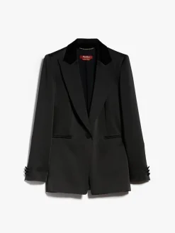 Sale Giacca Monopetto in Envers Satin / Donna Giacche