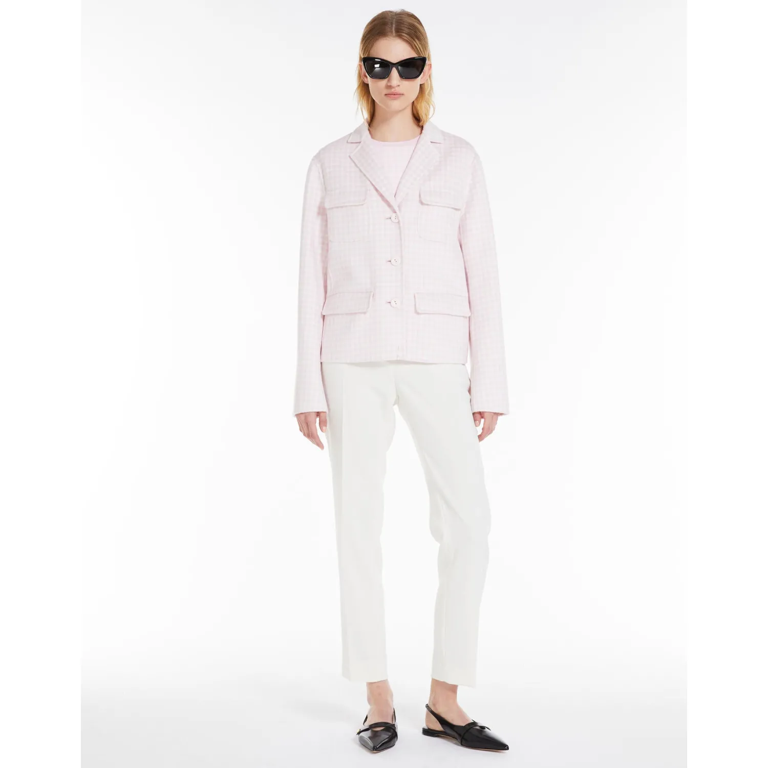 Online Giacca Monopetto in Pura Lana / Donna Giacche