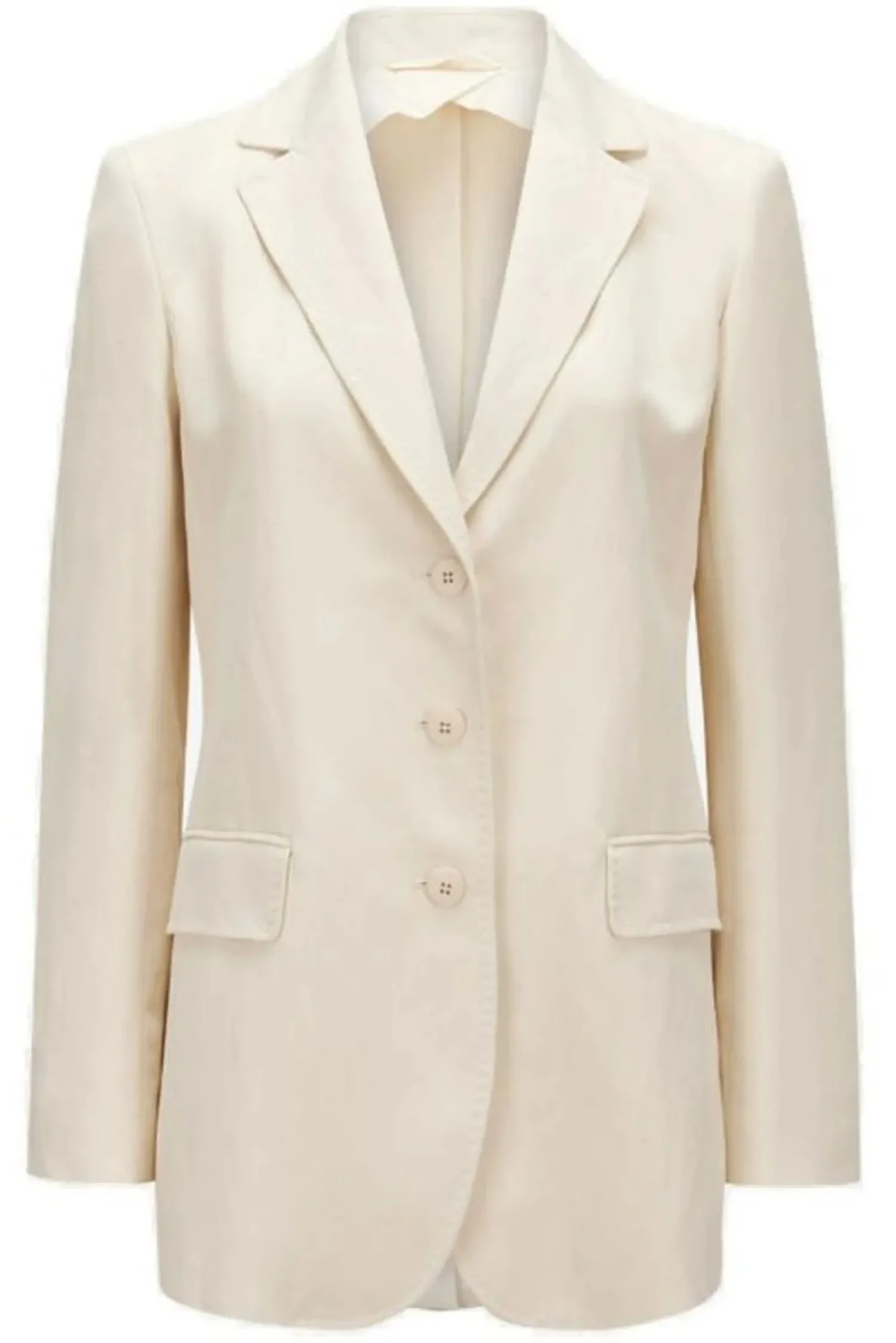 Clearance Giacca Monopetto in Viscosa Lino / Donna Giacche