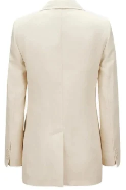 Clearance Giacca Monopetto in Viscosa Lino / Donna Giacche