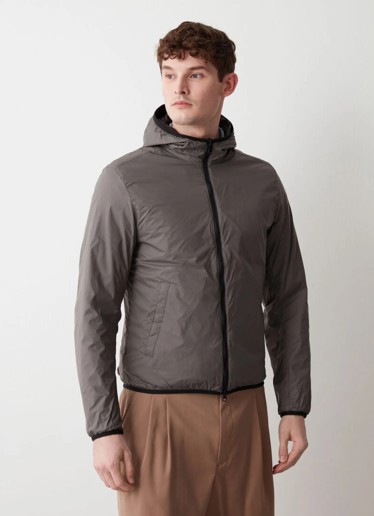 Sale Giacca Reversibile in Tessuto Opaco / Uomo Giubbotti