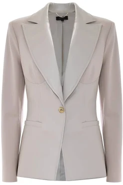 Giacca Sagomata con Tasche a Filetto / Beige Donna Giacche