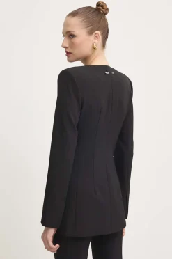 Outlet Giacca Senza Rever in Tessuto Stretch / Donna Giacche