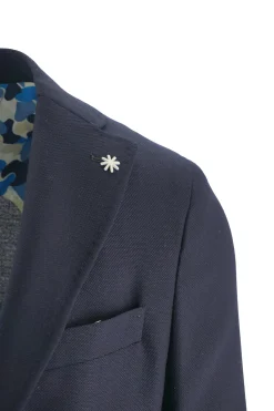 Sale Giacca Slim fit con Chiusura Mono Petto / Blu Uomo Giacche