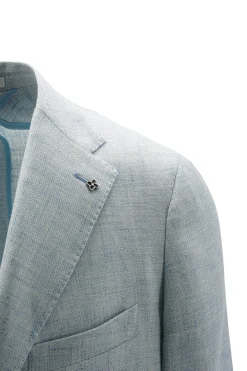 Sale Giacca Slim Fit in Misto Lino / Uomo Giacche