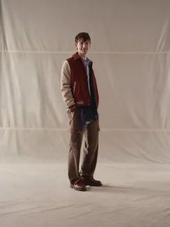 Clearance Giacca Varsity in Velluto / Uomo Giubbotti