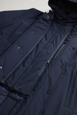 Online Giaccone 2 in 1 in Nylon Elasticizzato / Uomo Giubbotti