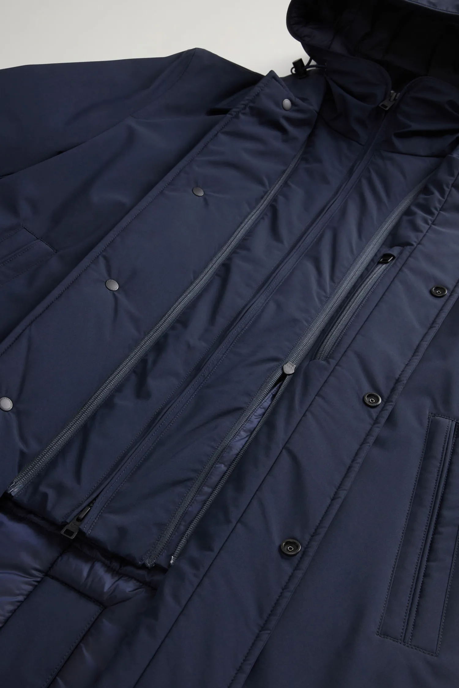 Online Giaccone 2 in 1 in Nylon Elasticizzato / Uomo Giubbotti