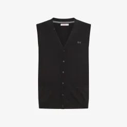 Clearance Gilet con Chiusura Bottoni / Uomo Maglieria