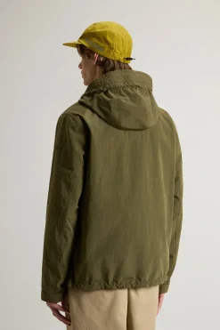 Giubbino con Cappuccio in Misto Nylon / Uomo Giubbotti