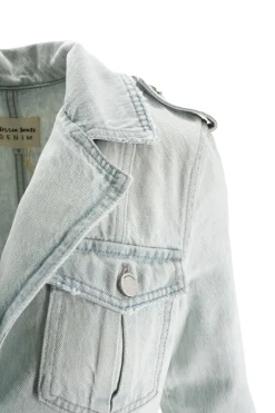 New Giubbino Crop Fit in Denim / Jeans Donna Giubbini