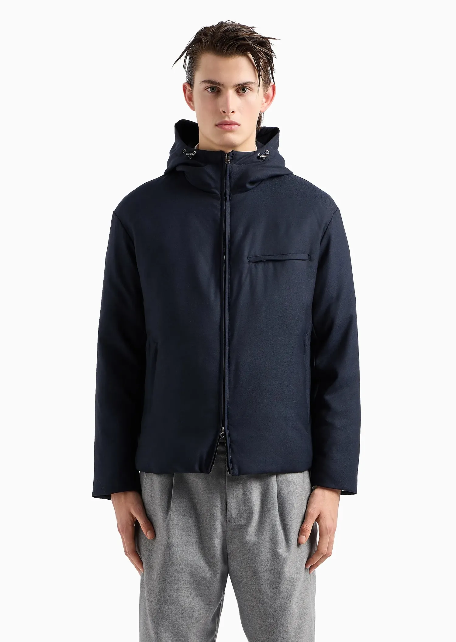 Hot Giubbino Full Zip con Cappuccio / Uomo Giubbotti