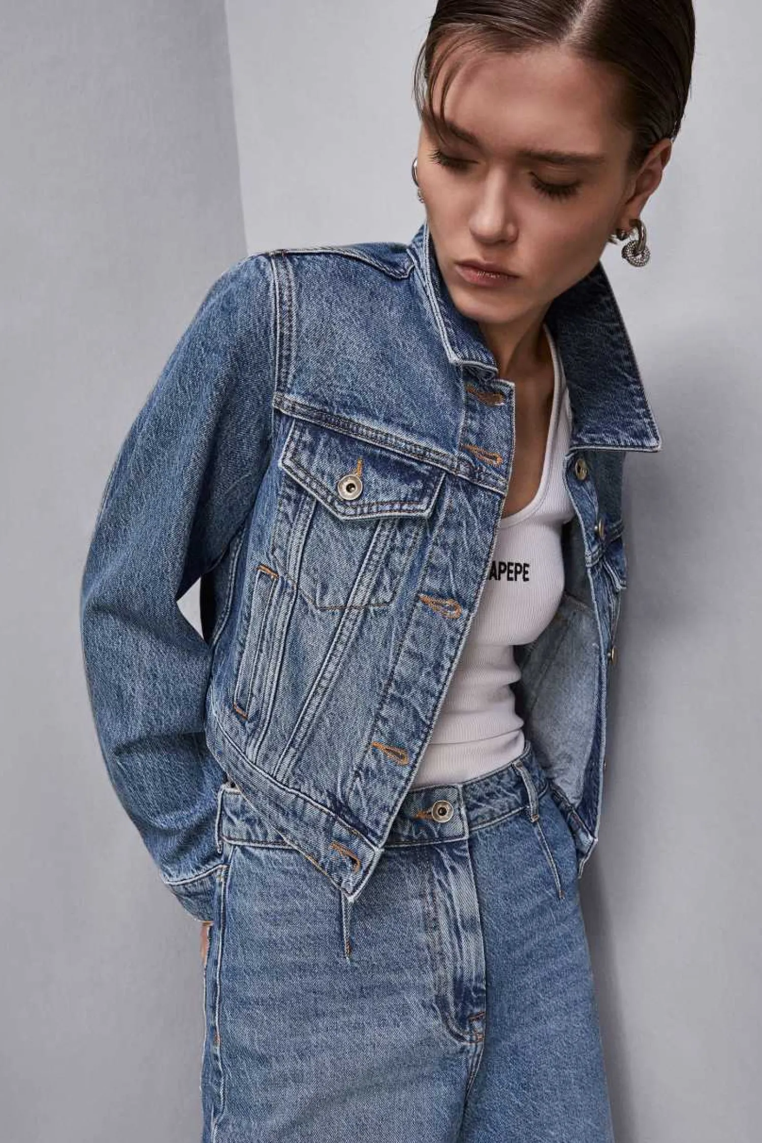 Discount Giubbotto in Denim Estivo / Donna Giubbini|Denim