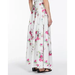 Hot Gonna Lunga con Fantasia / Bianco Donna Gonne
