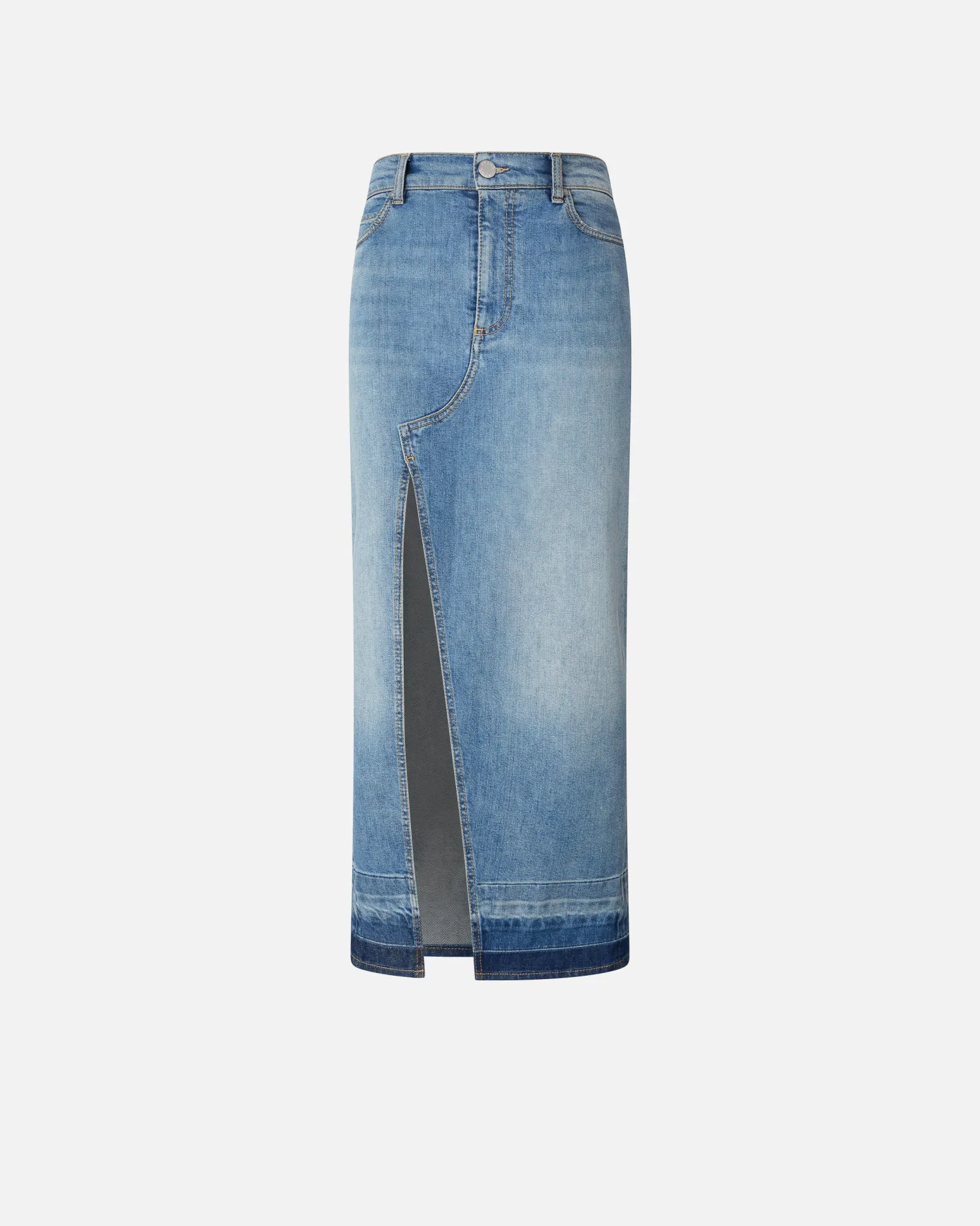 Hot Gonna Lunga in Denim Chiaro / Donna Gonne|Denim