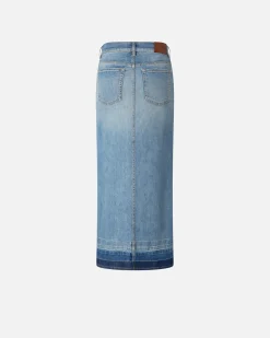 Hot Gonna Lunga in Denim Chiaro / Donna Gonne|Denim