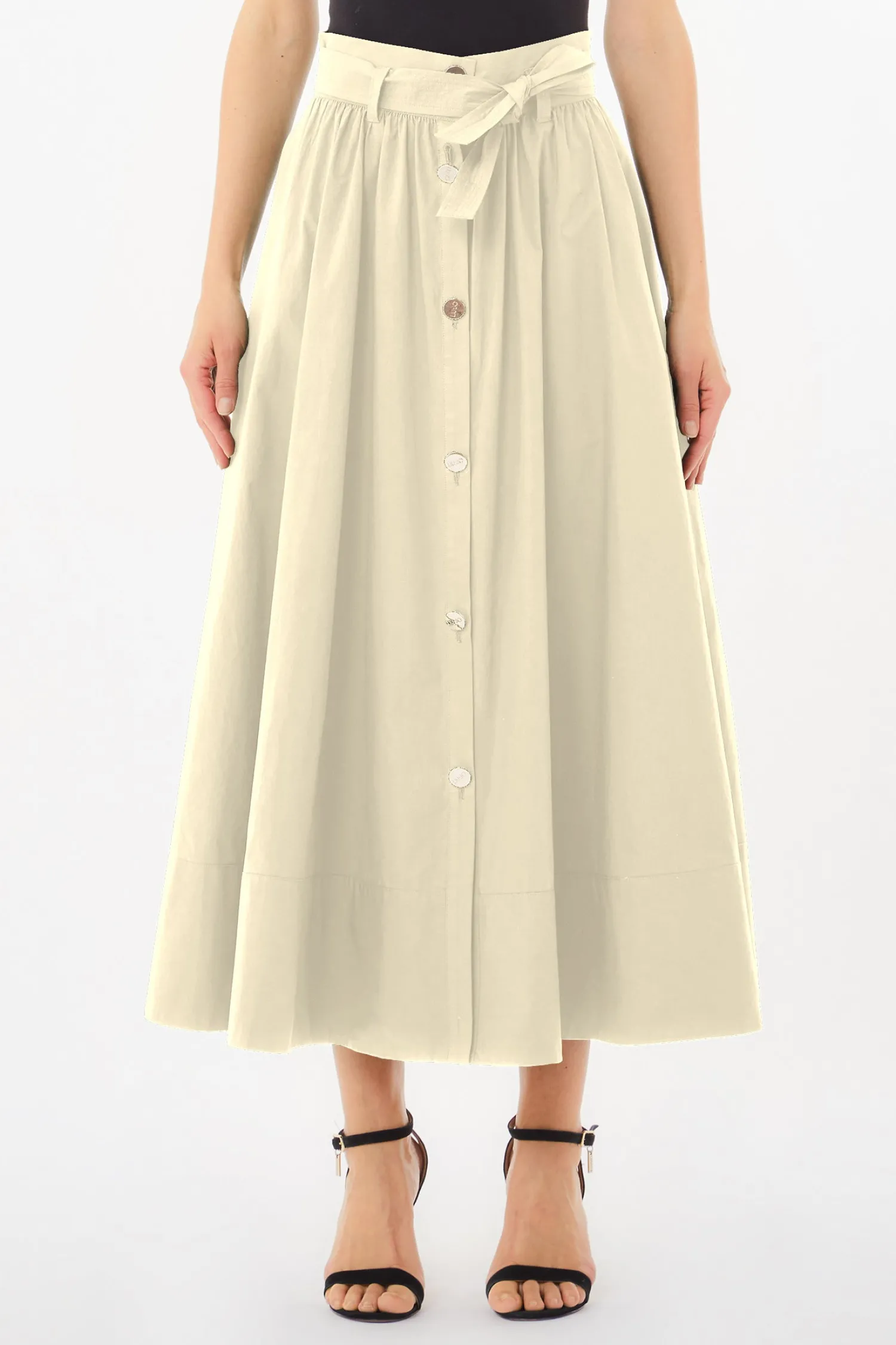Clearance Gonna Midi in Cotone / Donna Gonne