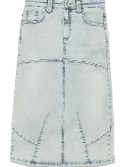 Sale Gonna Midi in Denim / Donna Gonne|Denim