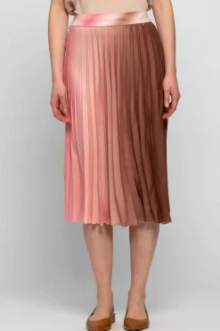 Clearance Gonna Plissettata / Rosa Donna Gonne