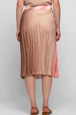 Clearance Gonna Plissettata / Rosa Donna Gonne